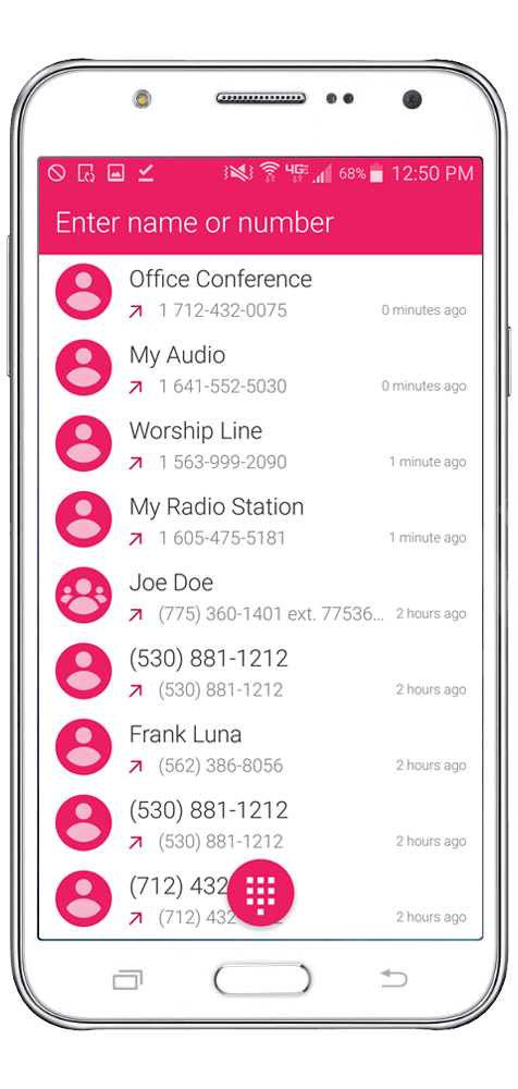 InteliDial supports both iPhone and Android operating systems.